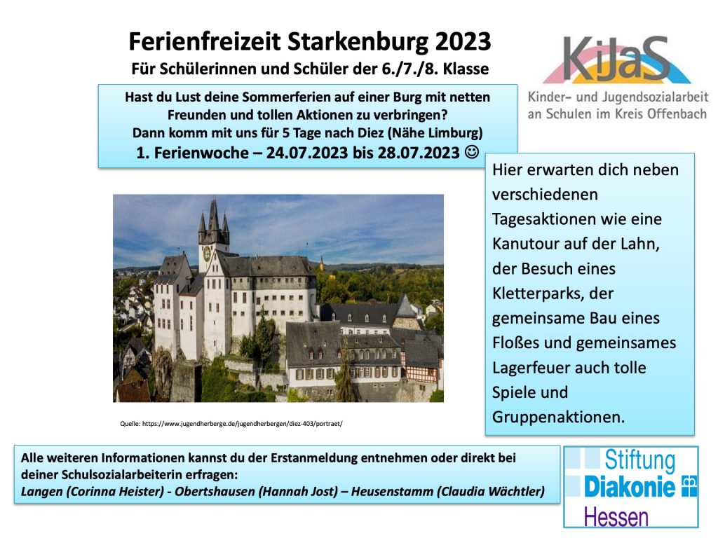 Ferienfreizeit Starkenburg 2023